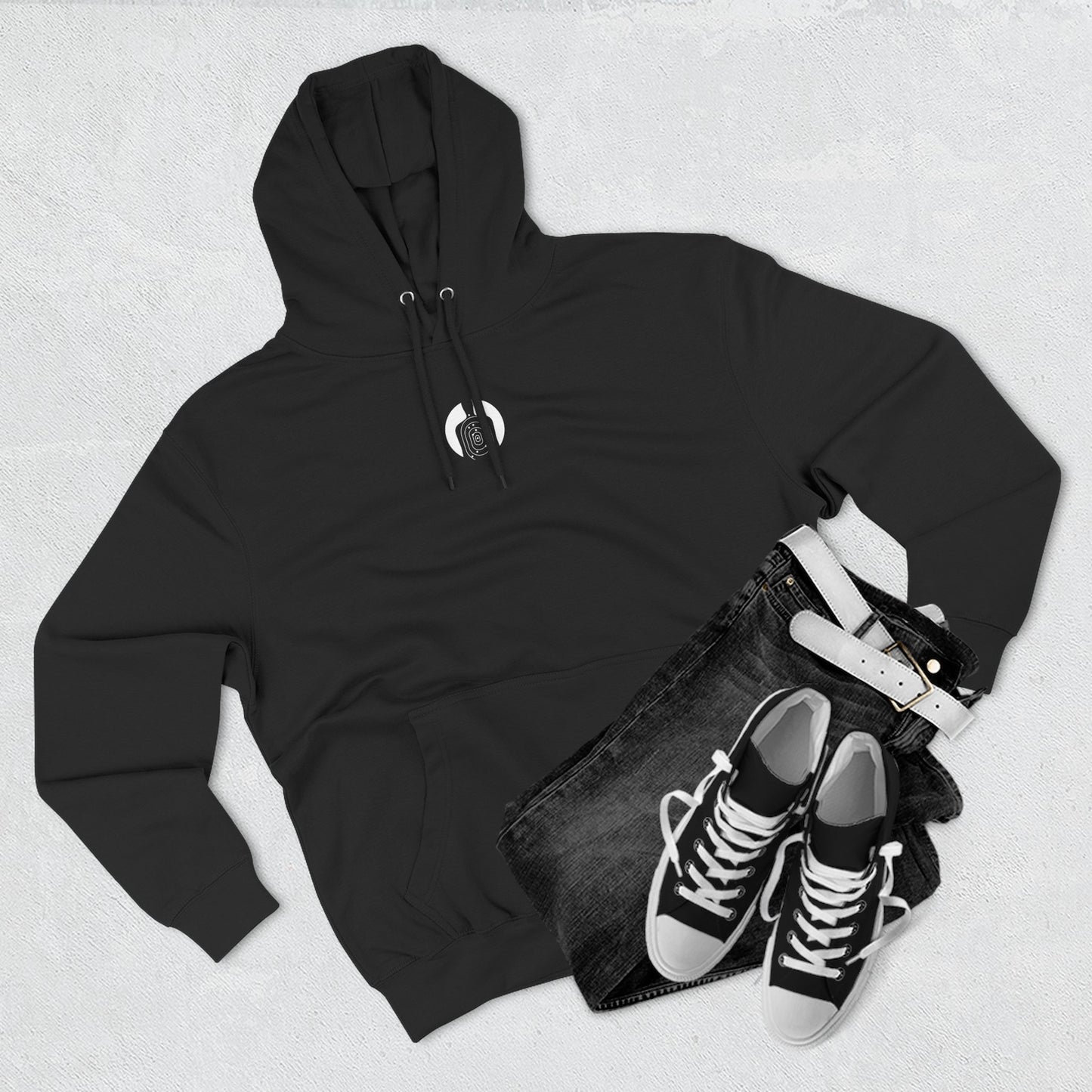 Cozy Three-Panel Fleece Hoodie for Casual Comfort
