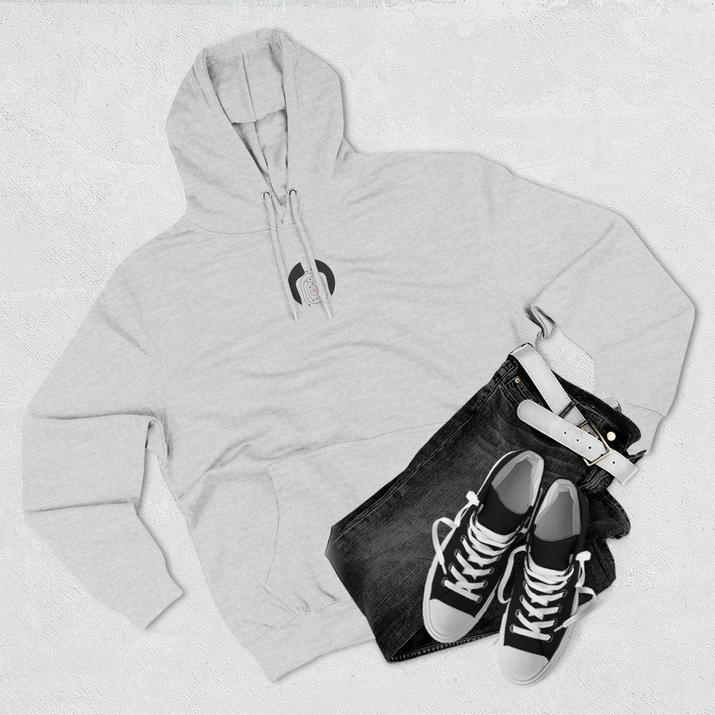 Cozy Three-Panel Fleece Hoodie for Casual Comfort