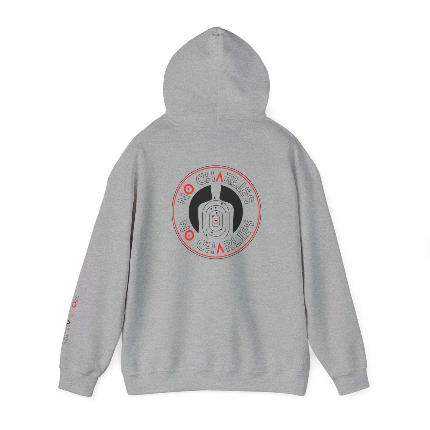 Stylish Unisex Hoodie with 'No Charlies' Design