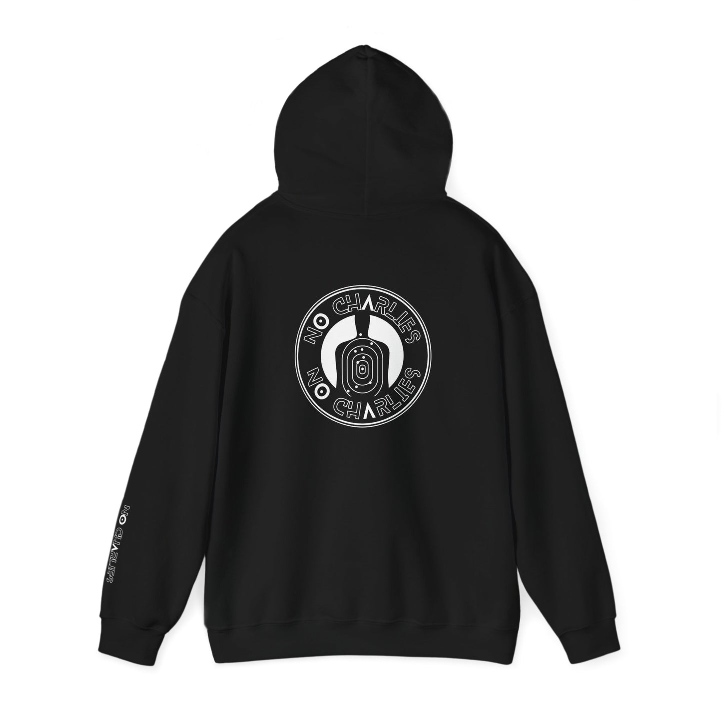 Stylish Unisex Hoodie with 'No Charlies' Design