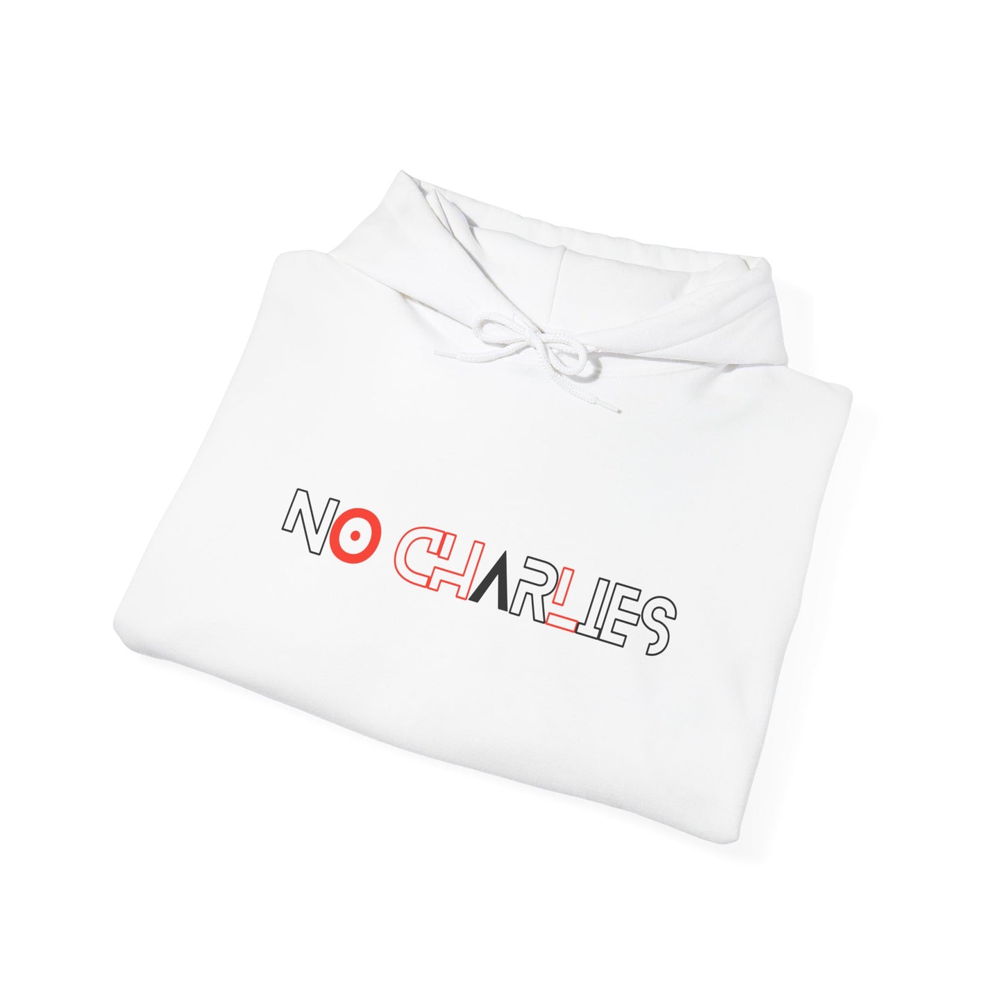 Stylish Unisex Hoodie with 'No Charlies' Design
