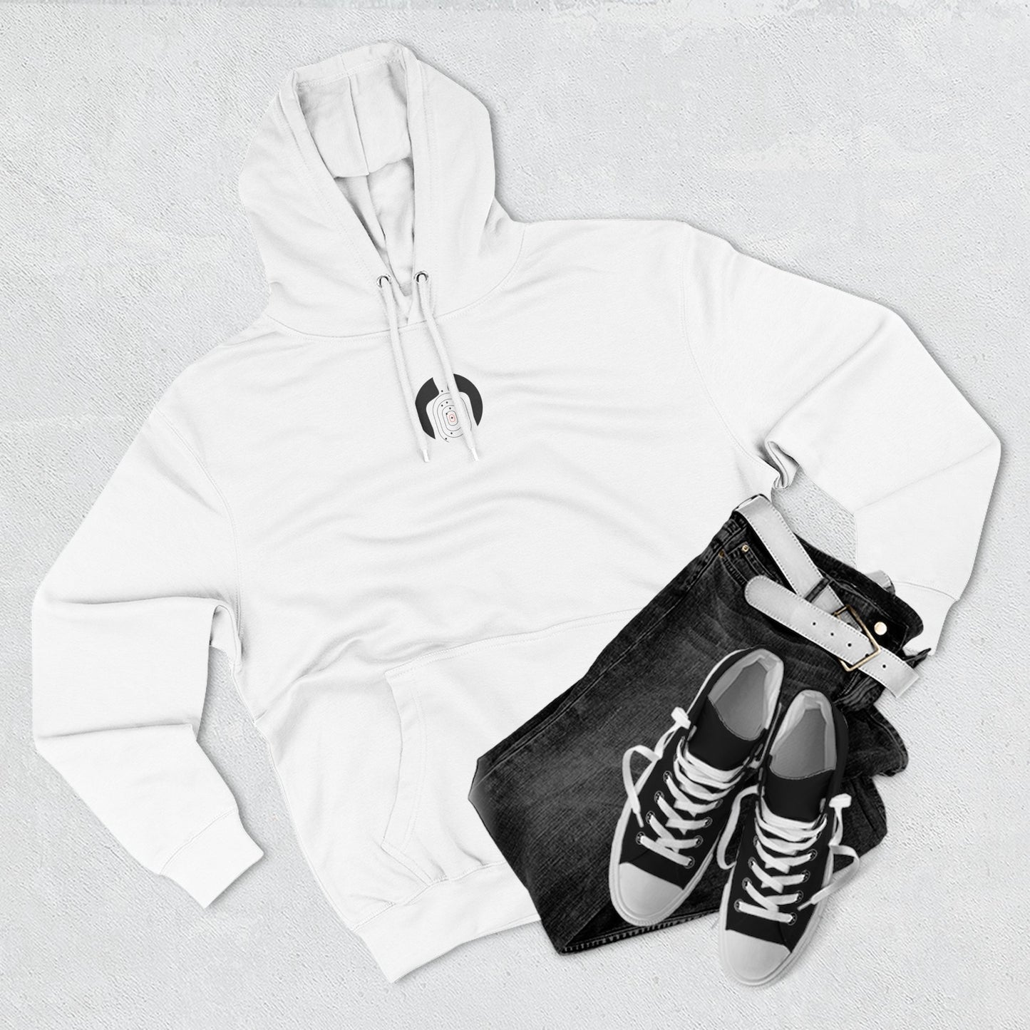 Cozy Three-Panel Fleece Hoodie for Casual Comfort