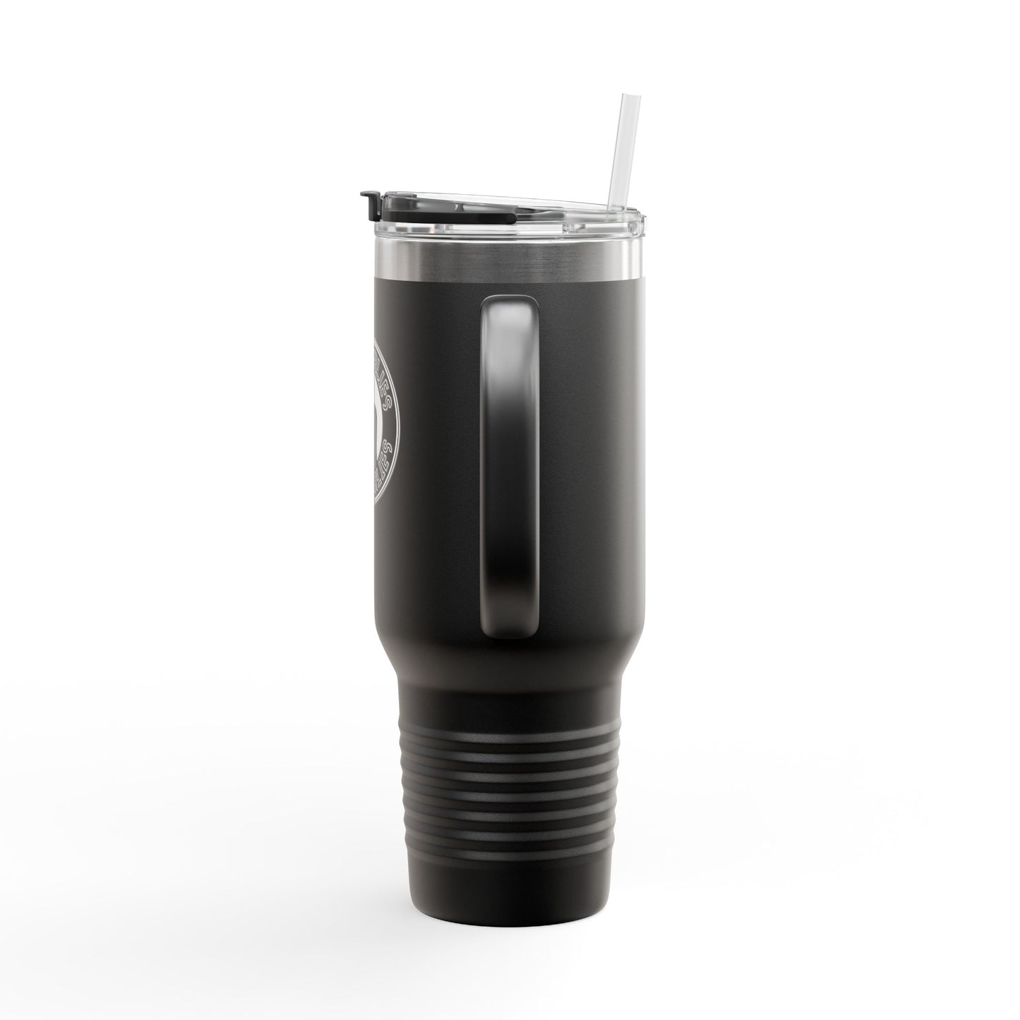 Insulated Travel Mug - 40oz with ‘No Charlies’ logo | Perfect for On-the-Go Coffee Lovers | Ideal Gift for Holidays & Celebrations