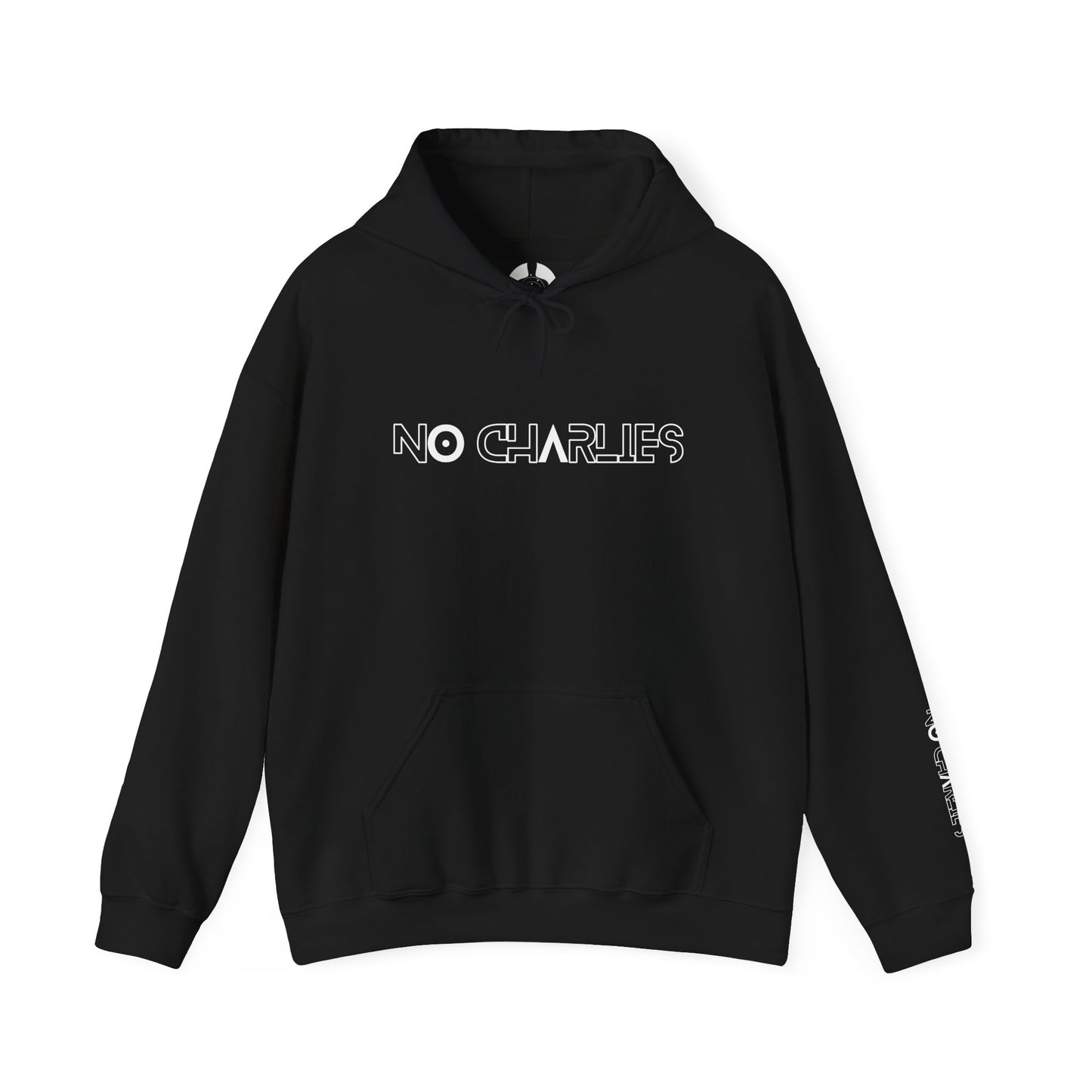 Stylish Unisex Hoodie with 'No Charlies' Design
