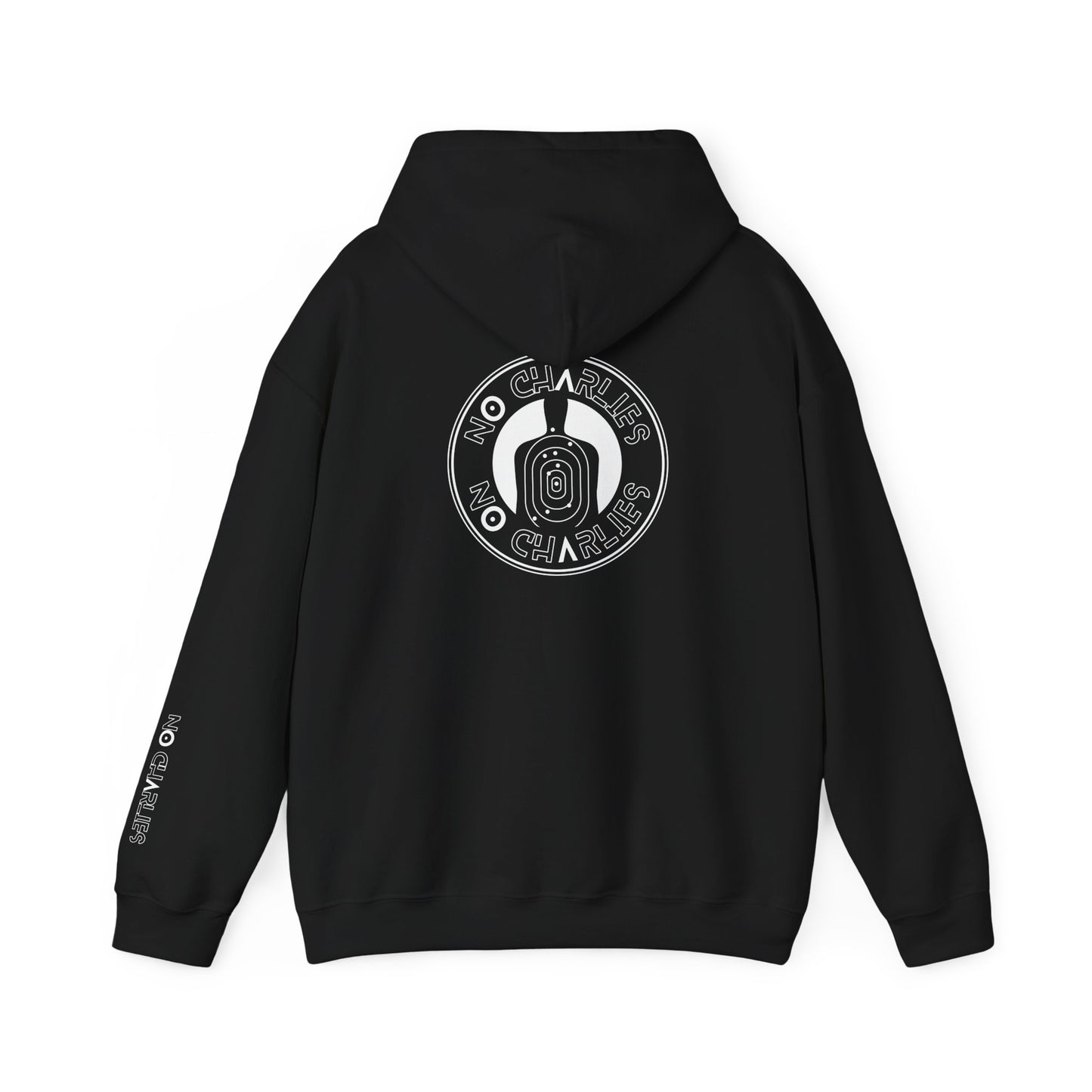 Stylish Unisex Hoodie with 'No Charlies' Design