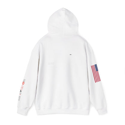 American Flag Sleeve Hoodie — Patriot USA Graphic Hooded Sweatshirt