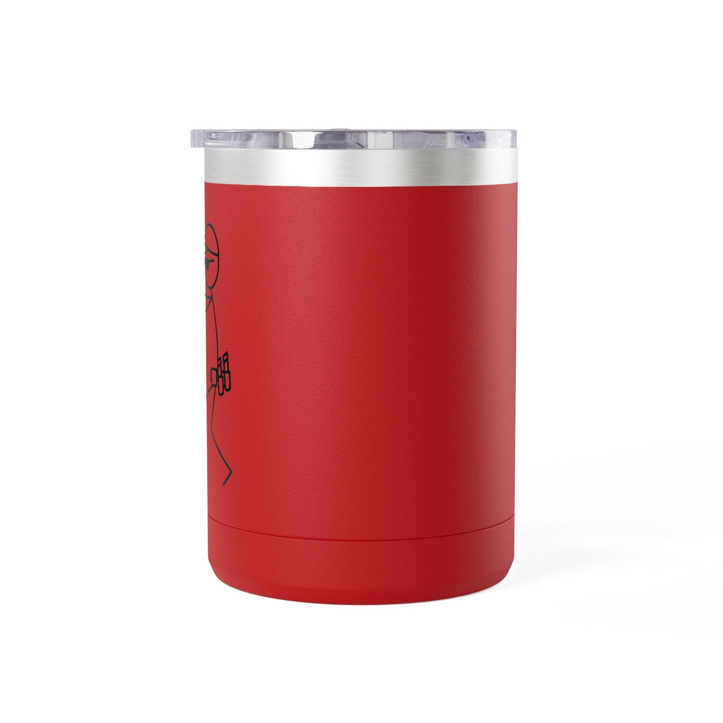15oz White Coffee Tumbler Mug – Insulated Travel Mug with Handle