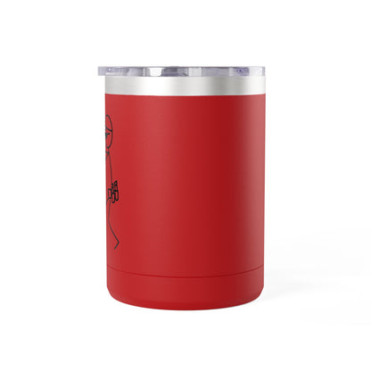 15oz White Coffee Tumbler Mug – Insulated Travel Mug with Handle