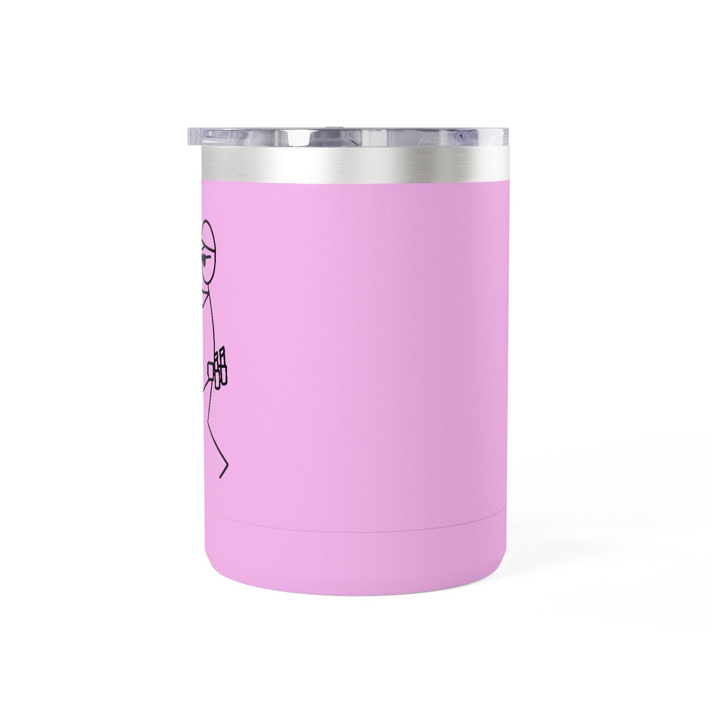15oz White Coffee Tumbler Mug – Insulated Travel Mug with Handle