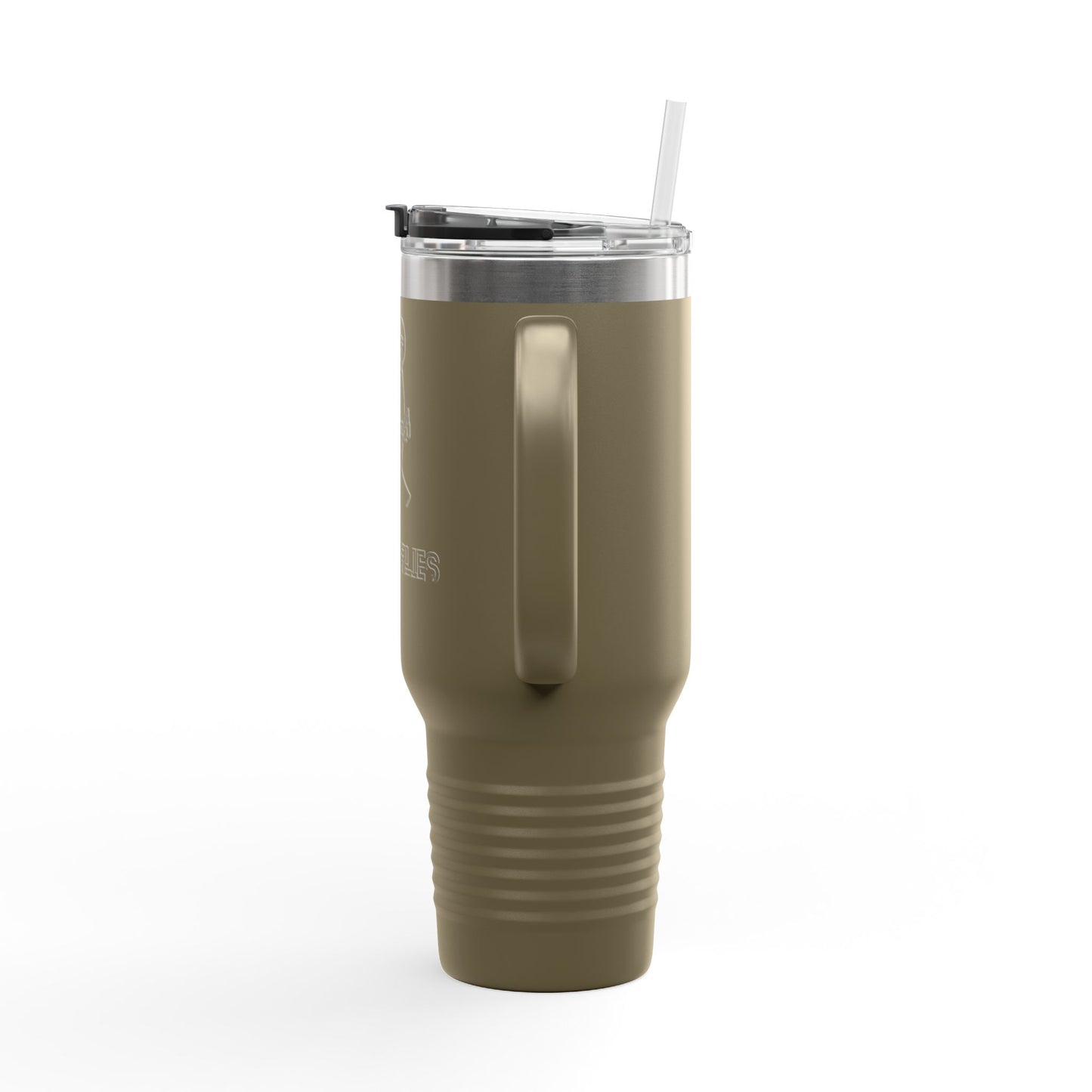Insulated Travel Mug - 40oz with ‘No Charlies’ logo | Perfect for On-the-Go Coffee Lovers | Ideal Gift for Holidays & Celebrations