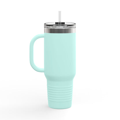 Insulated Travel Mug - 40oz with ‘No Charlies’ logo | Perfect for On-the-Go Coffee Lovers | Ideal Gift for Holidays & Celebrations