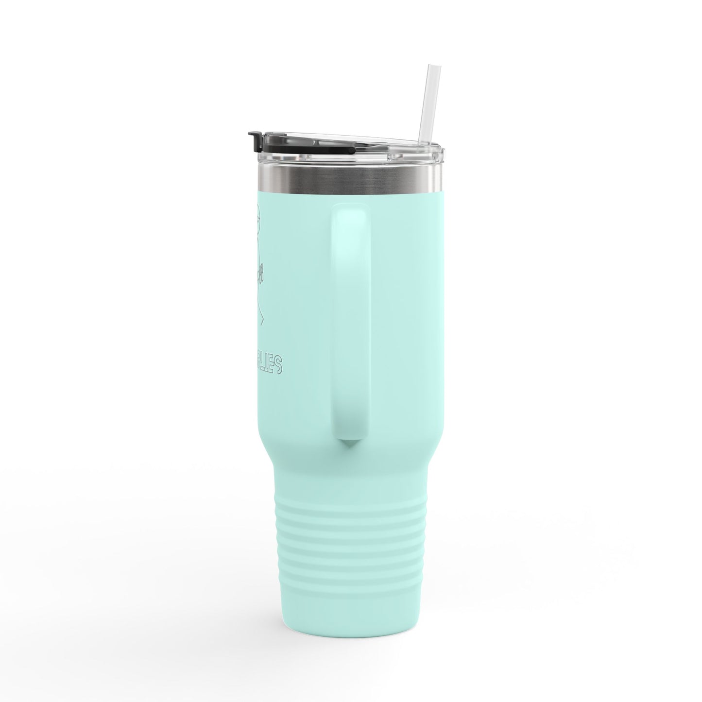 Insulated Travel Mug - 40oz with ‘No Charlies’ logo | Perfect for On-the-Go Coffee Lovers | Ideal Gift for Holidays & Celebrations