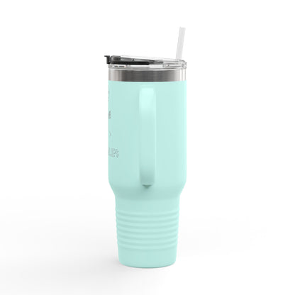 Insulated Travel Mug - 40oz with ‘No Charlies’ logo | Perfect for On-the-Go Coffee Lovers | Ideal Gift for Holidays & Celebrations