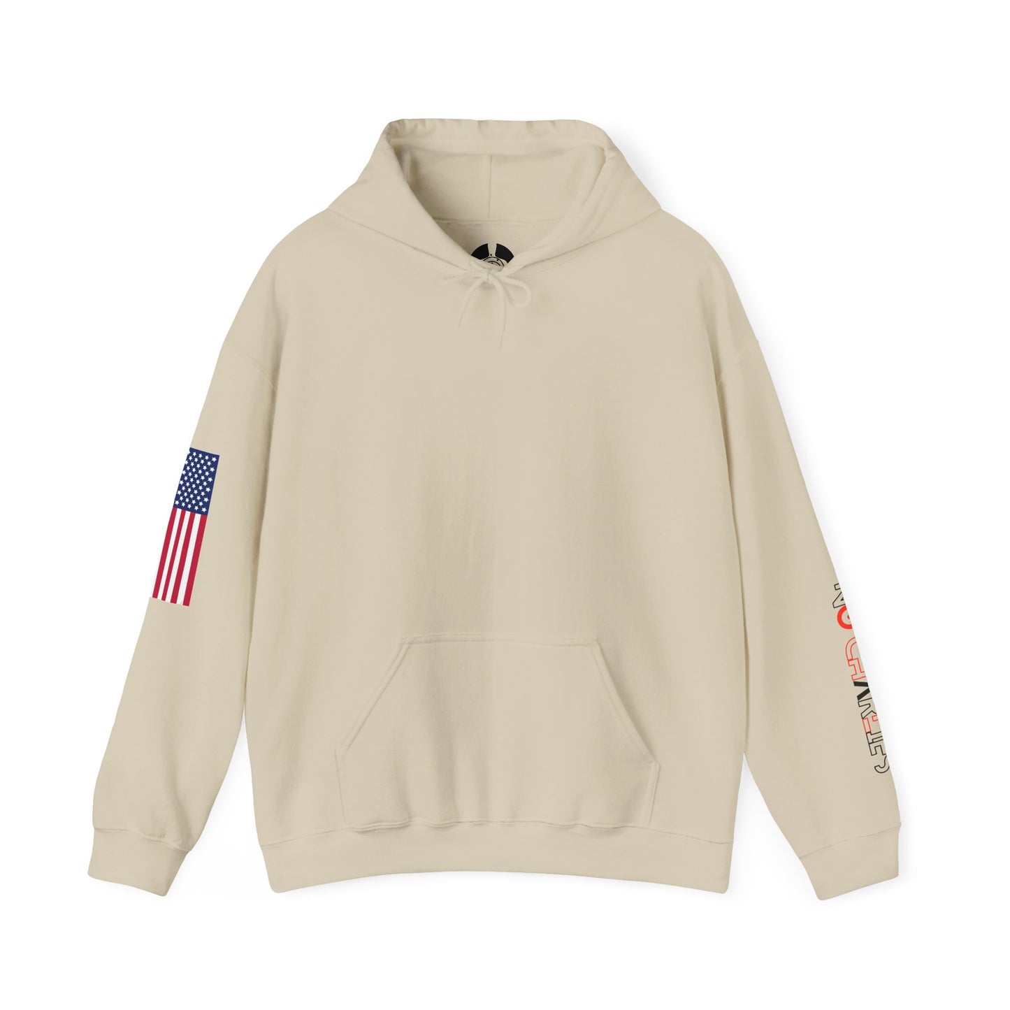 American Flag Sleeve Hoodie — Patriot USA Graphic Hooded Sweatshirt
