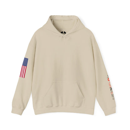 American Flag Sleeve Hoodie — Patriot USA Graphic Hooded Sweatshirt
