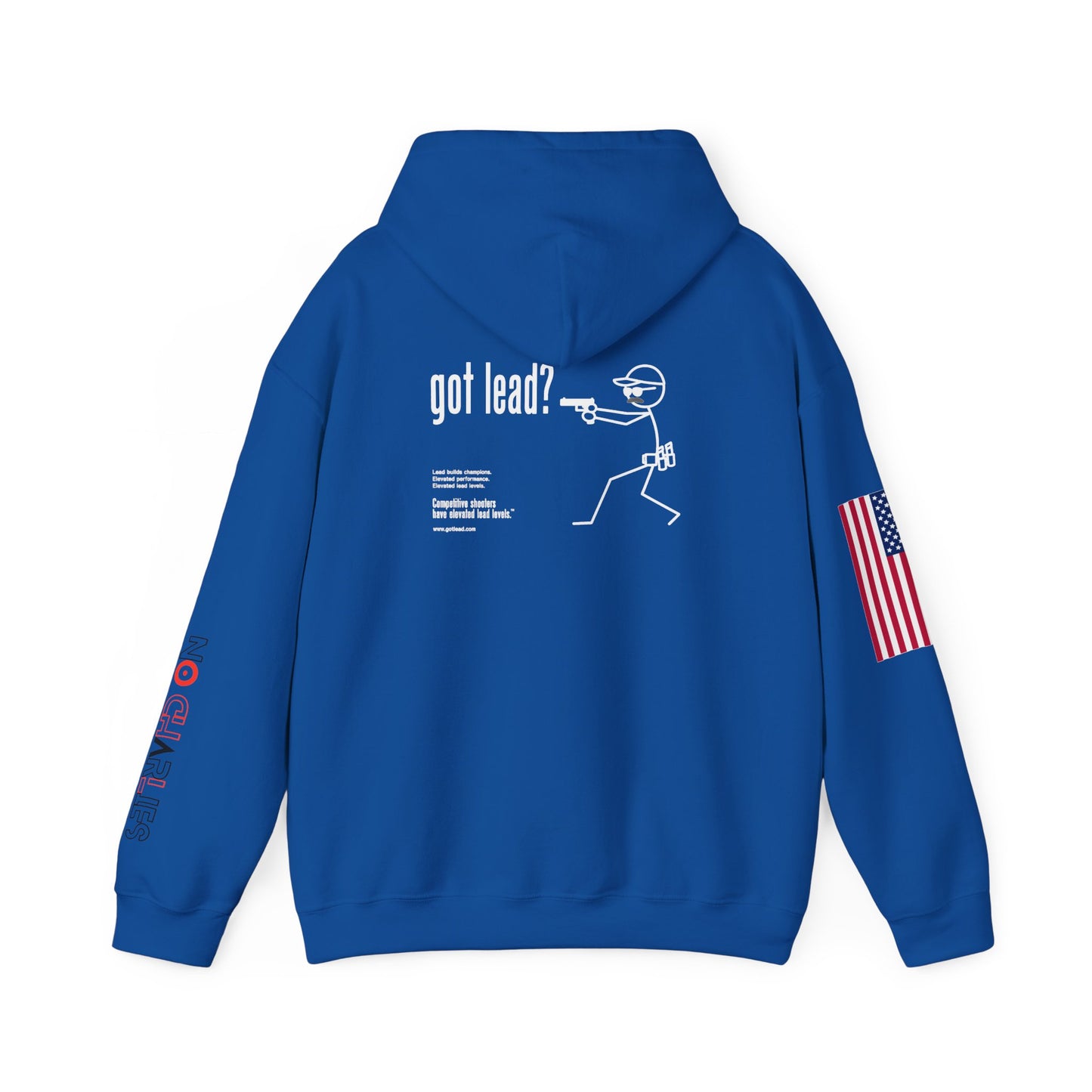 American Flag Sleeve Hoodie — Patriot USA Graphic Hooded Sweatshirt