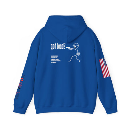 American Flag Sleeve Hoodie — Patriot USA Graphic Hooded Sweatshirt