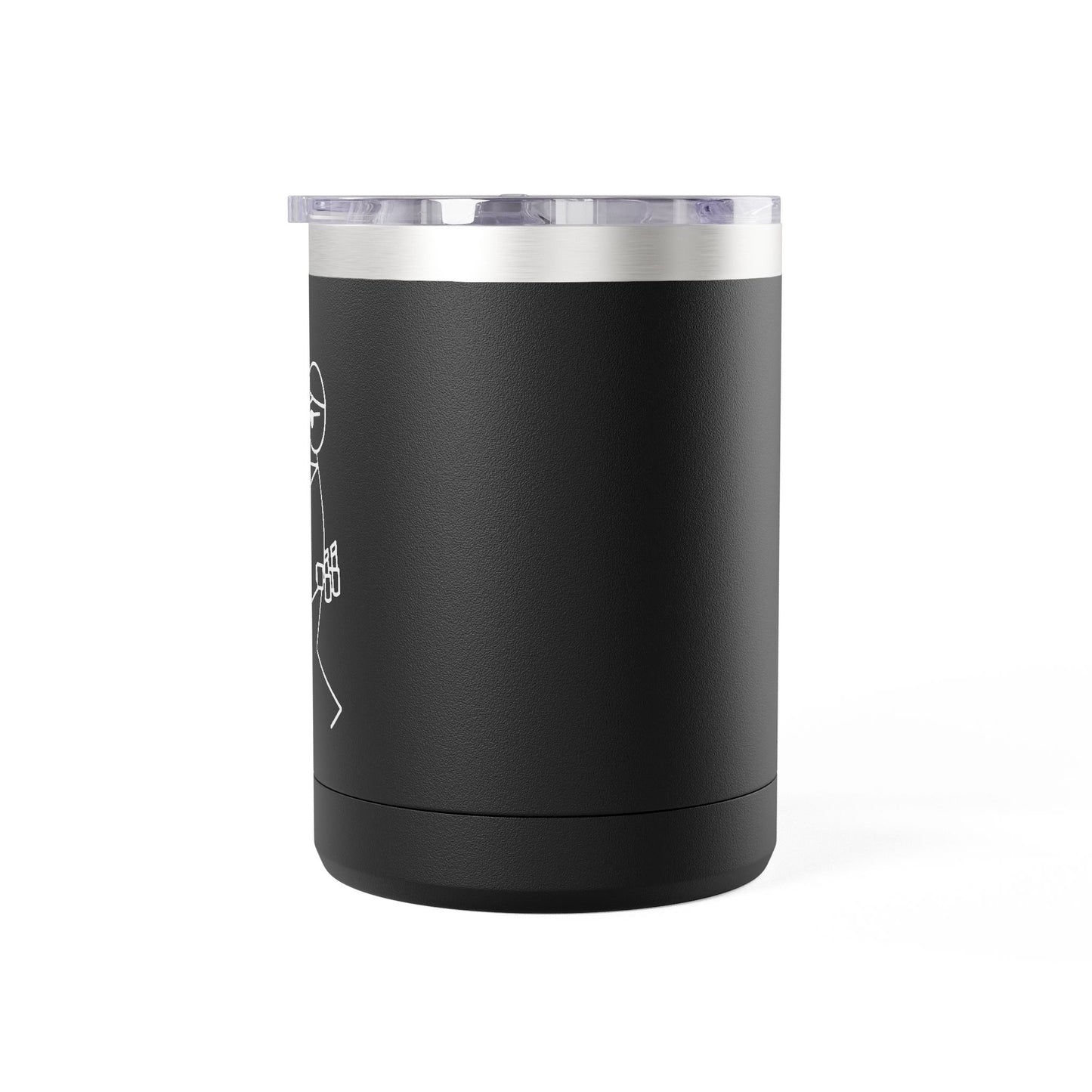 15oz White Coffee Tumbler Mug – Insulated Travel Mug with Handle