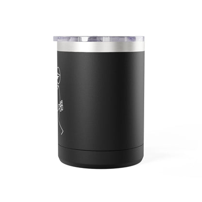 15oz White Coffee Tumbler Mug – Insulated Travel Mug with Handle