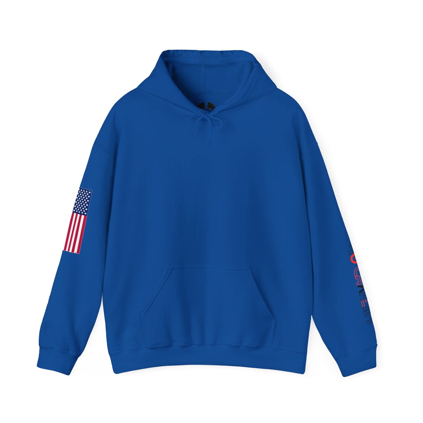 American Flag Sleeve Hoodie — Patriot USA Graphic Hooded Sweatshirt