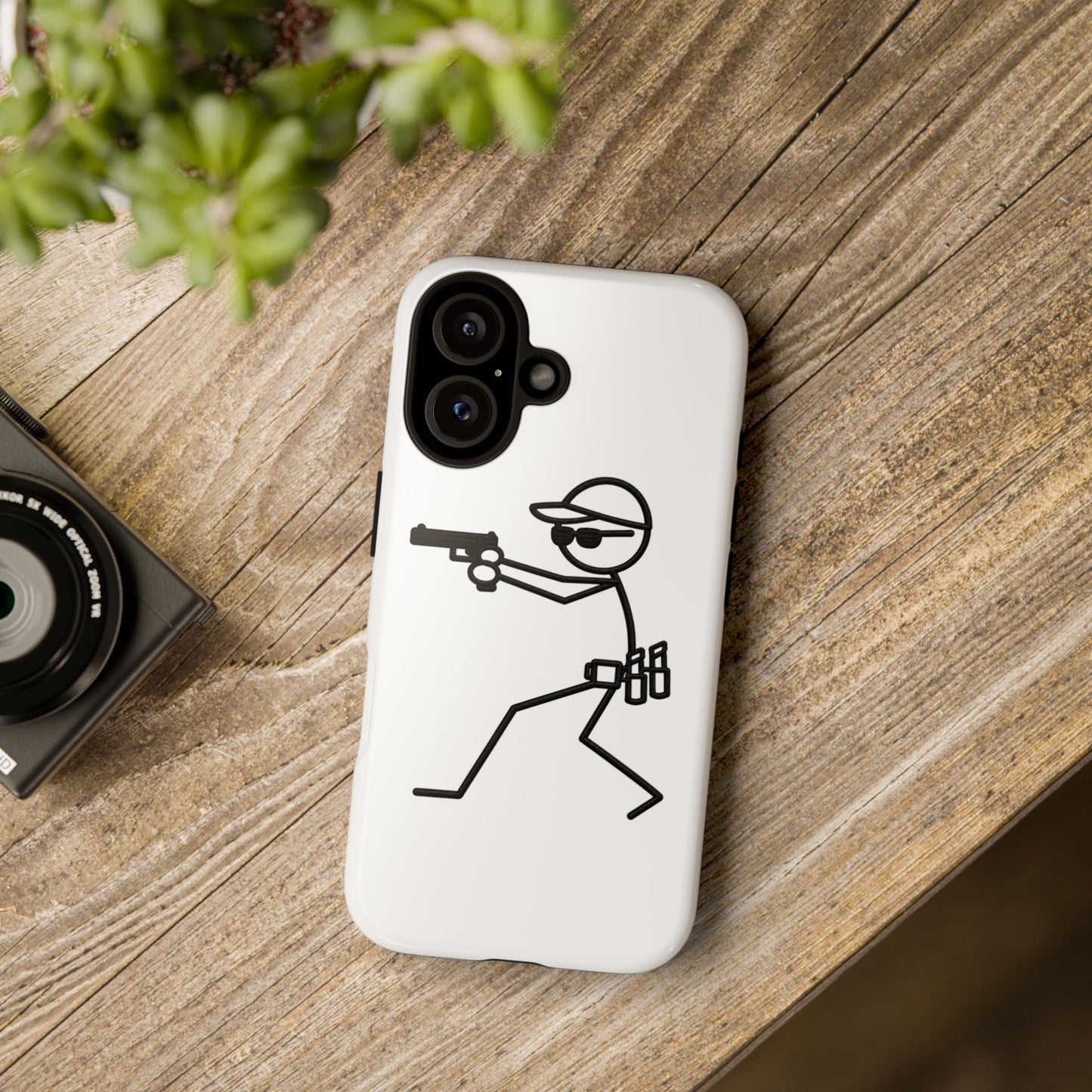 Tactical Stick Figure Phone Case — "Tough Cases" Protective iPhone Cover
