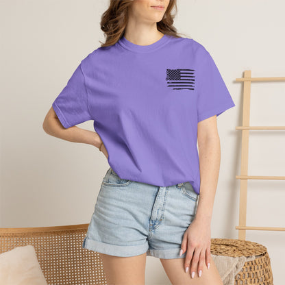 Graphic T-Shirt — Prescription for Competitive Spirit (USA Flag Accent)