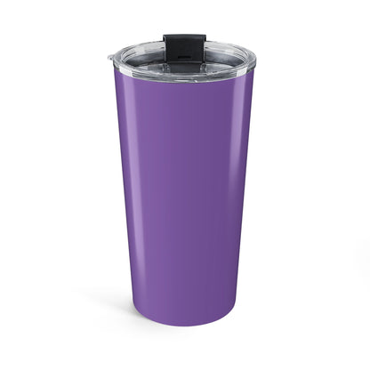 20oz Purple Tumbler with Stick Figure Shooter Design