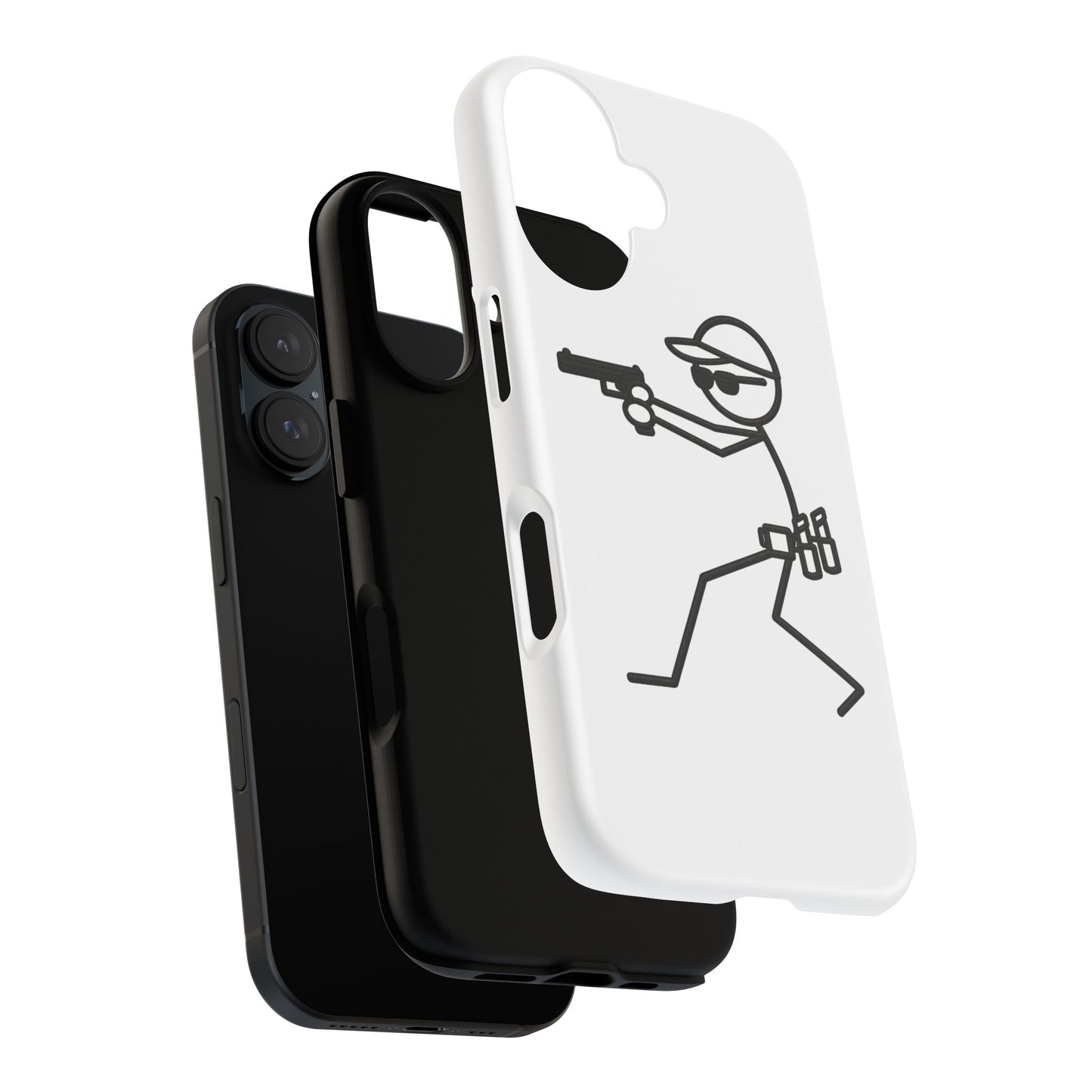 Tactical Stick Figure Phone Case — "Tough Cases" Protective iPhone Cover