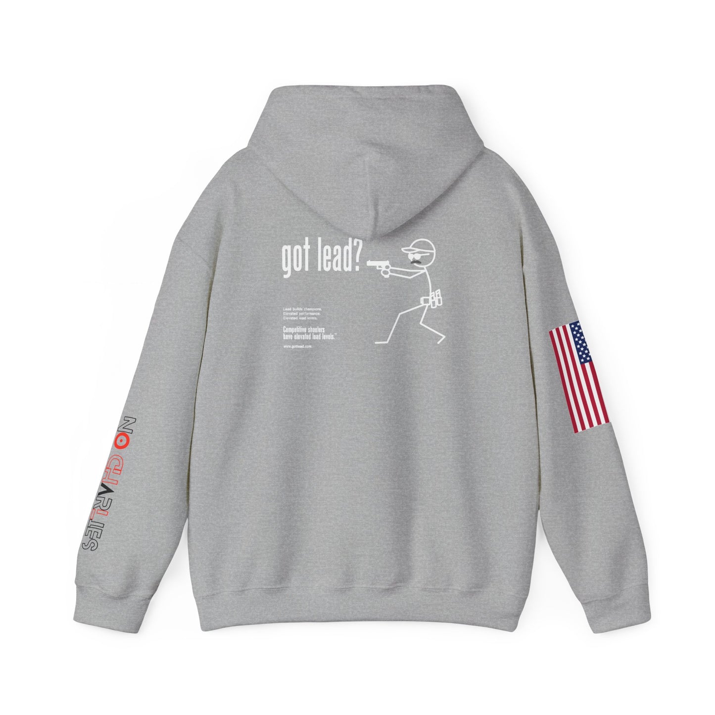 American Flag Sleeve Hoodie — Patriot USA Graphic Hooded Sweatshirt