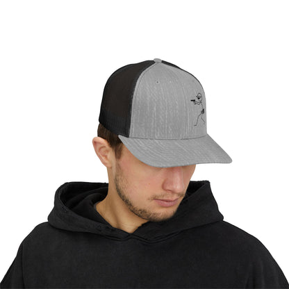 Stylish Snapback Trucker Cap with Target Graphic - Perfect for Shooting Sports Enthusiasts