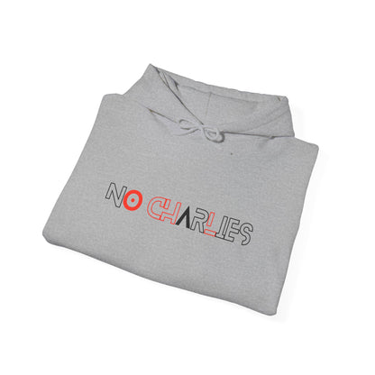 Stylish Unisex Hoodie with 'No Charlies' Design