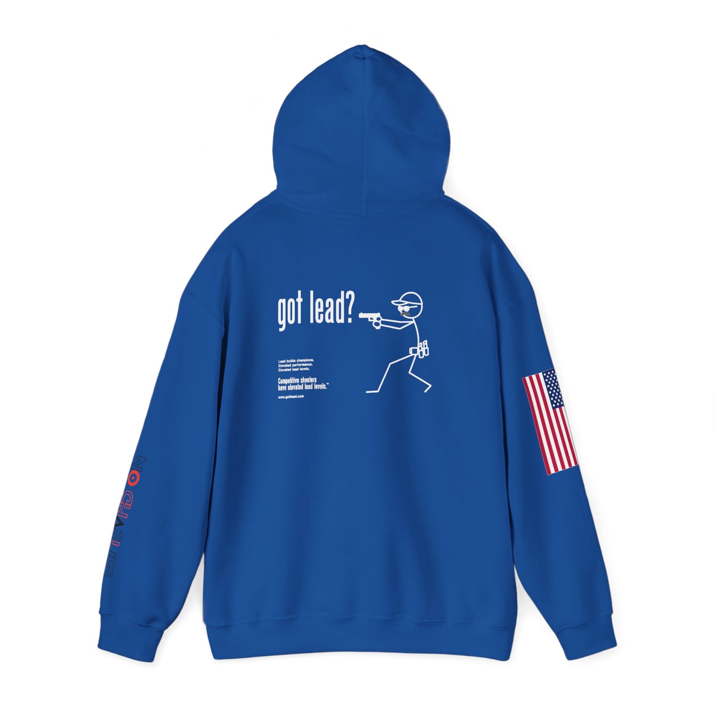 American Flag Sleeve Hoodie — Patriot USA Graphic Hooded Sweatshirt