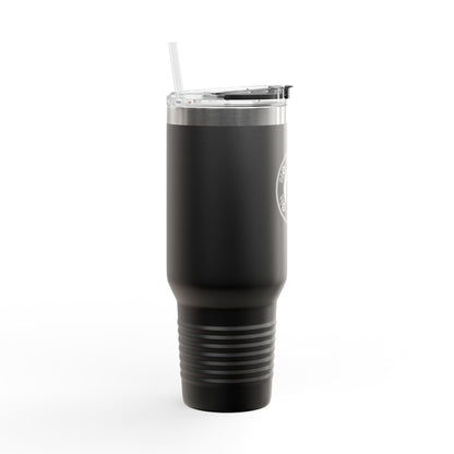 Insulated Travel Mug - 40oz with ‘No Charlies’ logo | Perfect for On-the-Go Coffee Lovers | Ideal Gift for Holidays & Celebrations