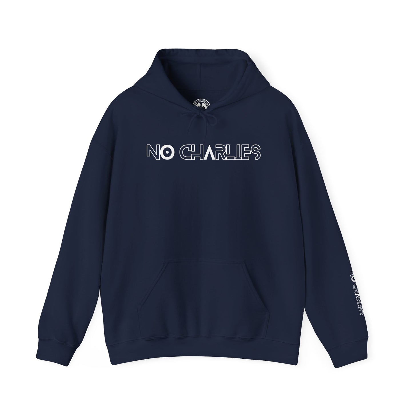 Stylish Unisex Hoodie with 'No Charlies' Design