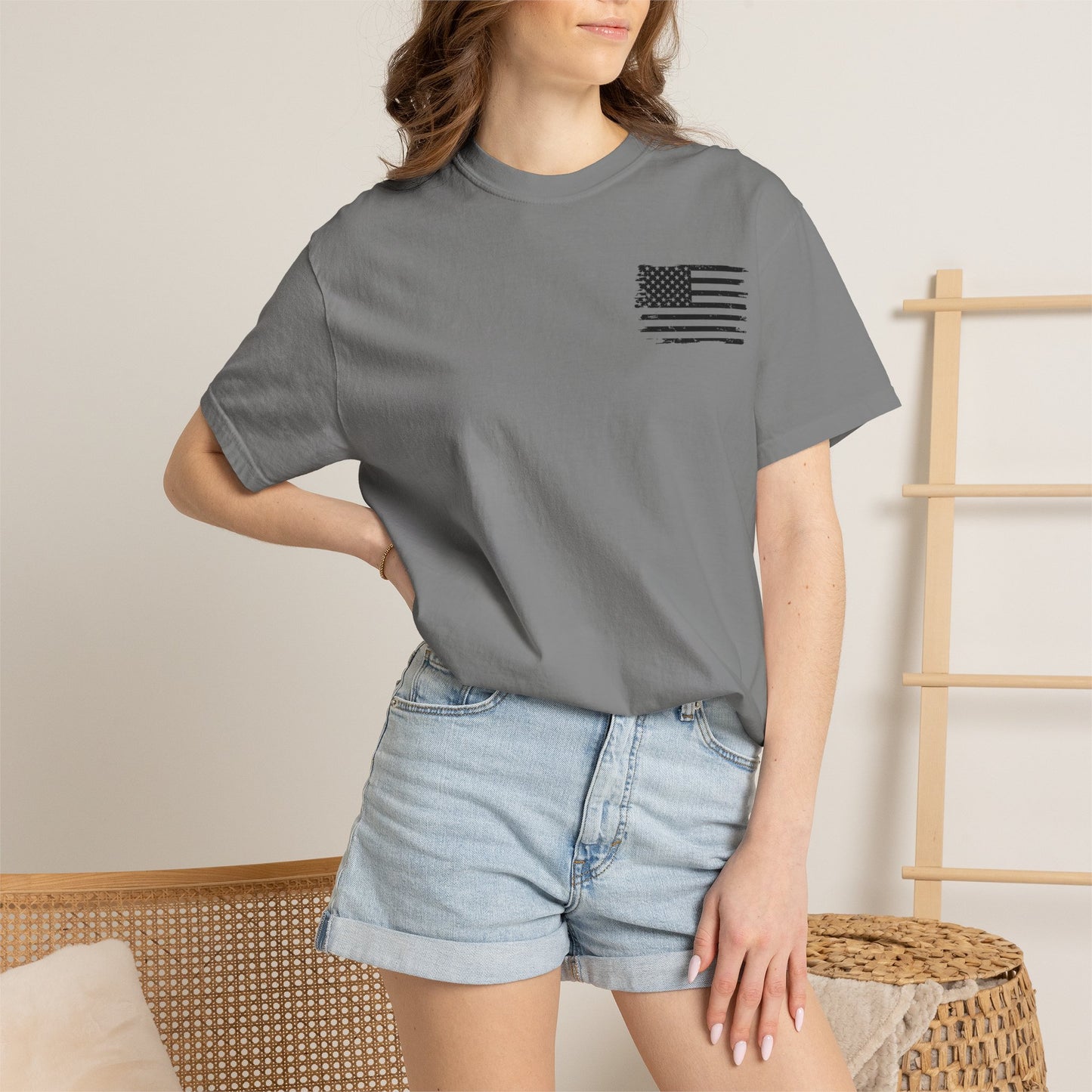Graphic T-Shirt — Prescription for Competitive Spirit (USA Flag Accent)
