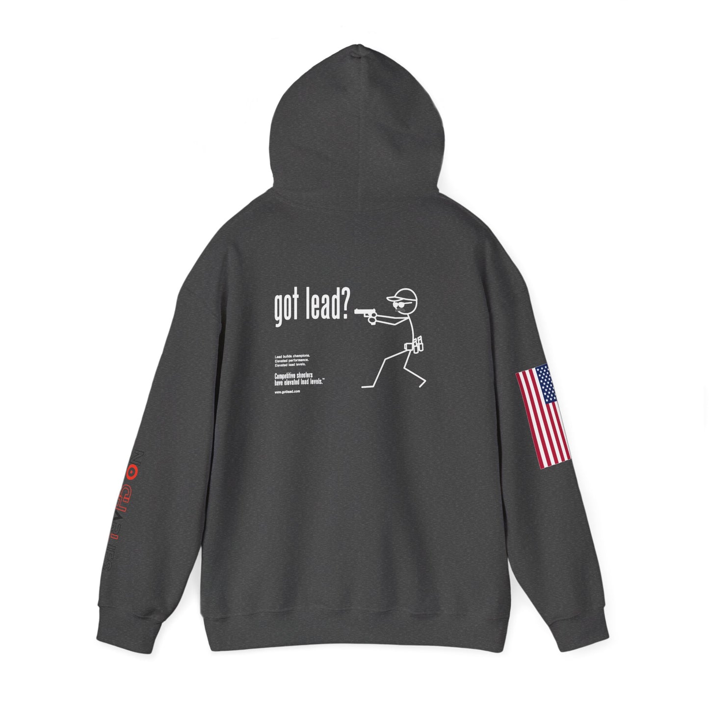 American Flag Sleeve Hoodie — Patriot USA Graphic Hooded Sweatshirt