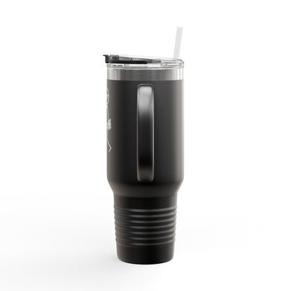 Insulated Travel Mug - 40oz with ‘No Charlies’ logo | Perfect for On-the-Go Coffee Lovers | Ideal Gift for Holidays & Celebrations