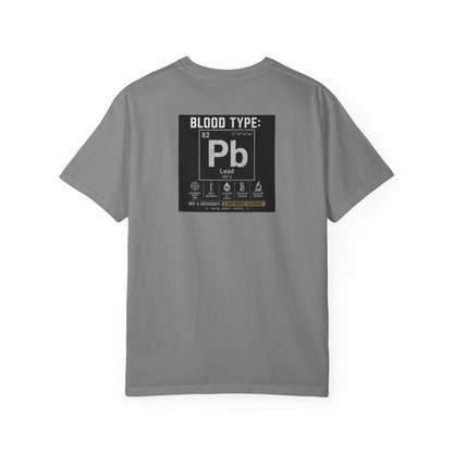 Lead Lover T-Shirt — "Blood Type: Pb" Science Humor Tee