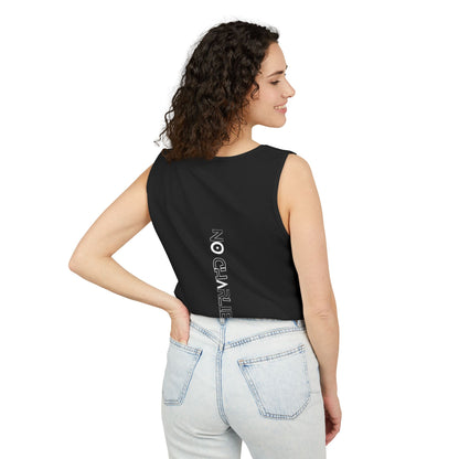 Stick Figure Shooter Tank Top — “No Charles” Graphic