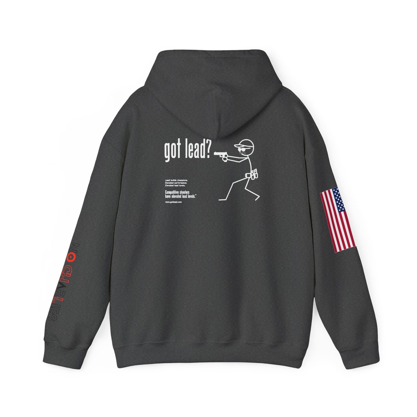 American Flag Sleeve Hoodie — Patriot USA Graphic Hooded Sweatshirt