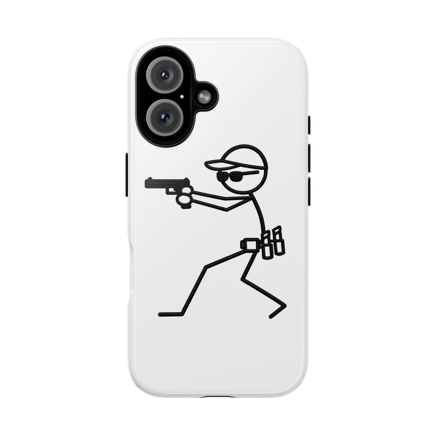 Tactical Stick Figure Phone Case — "Tough Cases" Protective iPhone Cover