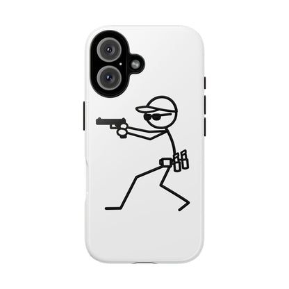 Tactical Stick Figure Phone Case — "Tough Cases" Protective iPhone Cover