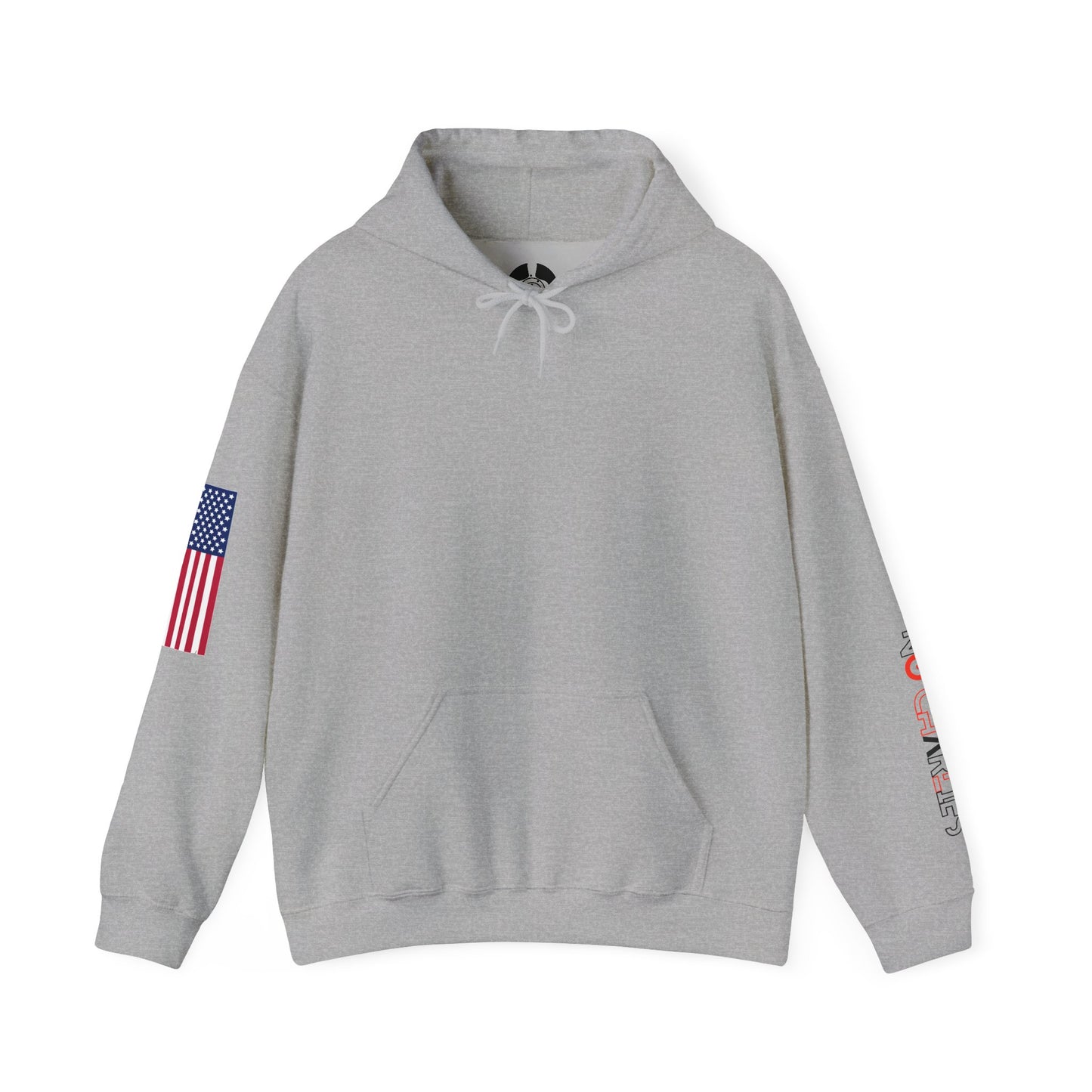 American Flag Sleeve Hoodie — Patriot USA Graphic Hooded Sweatshirt