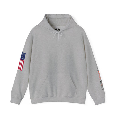 American Flag Sleeve Hoodie — Patriot USA Graphic Hooded Sweatshirt