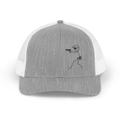 Stylish Snapback Trucker Cap with Target Graphic - Perfect for Shooting Sports Enthusiasts