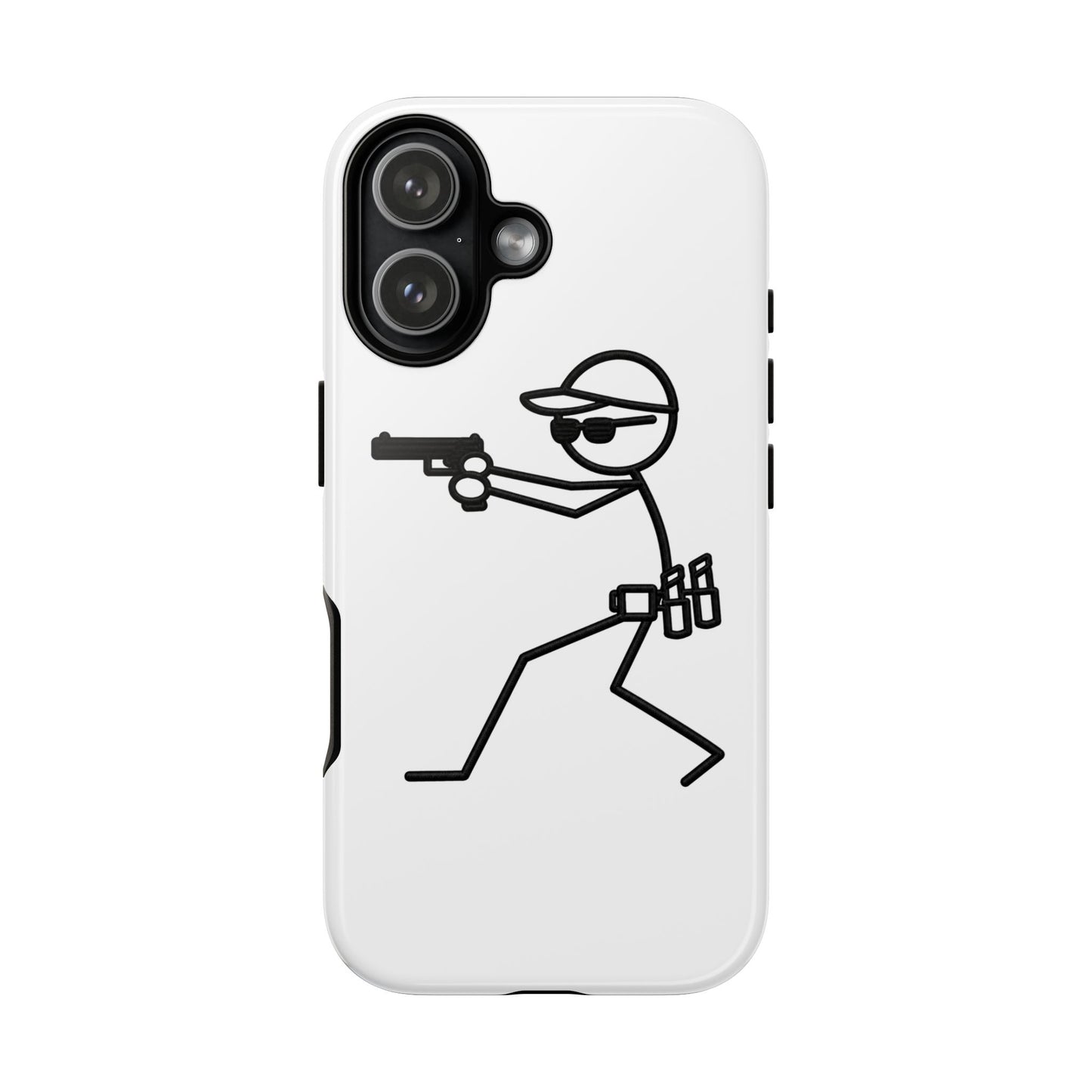 Tactical Stick Figure Phone Case — "Tough Cases" Protective iPhone Cover