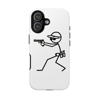 Tactical Stick Figure Phone Case — "Tough Cases" Protective iPhone Cover