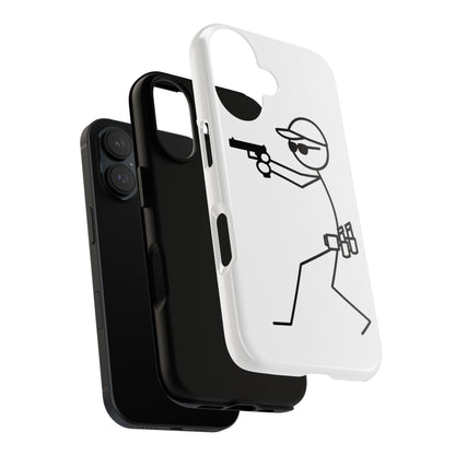 Tough Cases Stick Figure Shooter Phone Case — Durable Protective iPhone Cover
