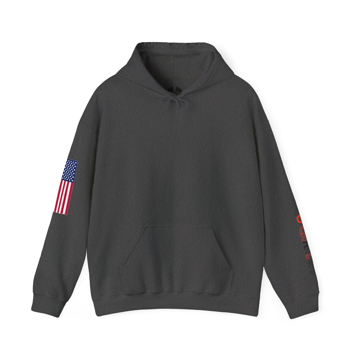 American Flag Sleeve Hoodie — Patriot USA Graphic Hooded Sweatshirt