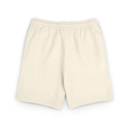 Fleece Sweat Shorts — Minimal Stick Figure Surfing Graphic